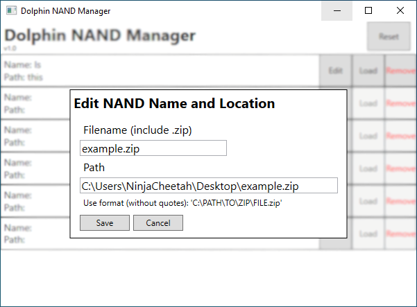 An image of DNM's NAND editor.